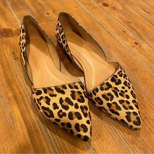J. Crew Leopard Flats Size 8